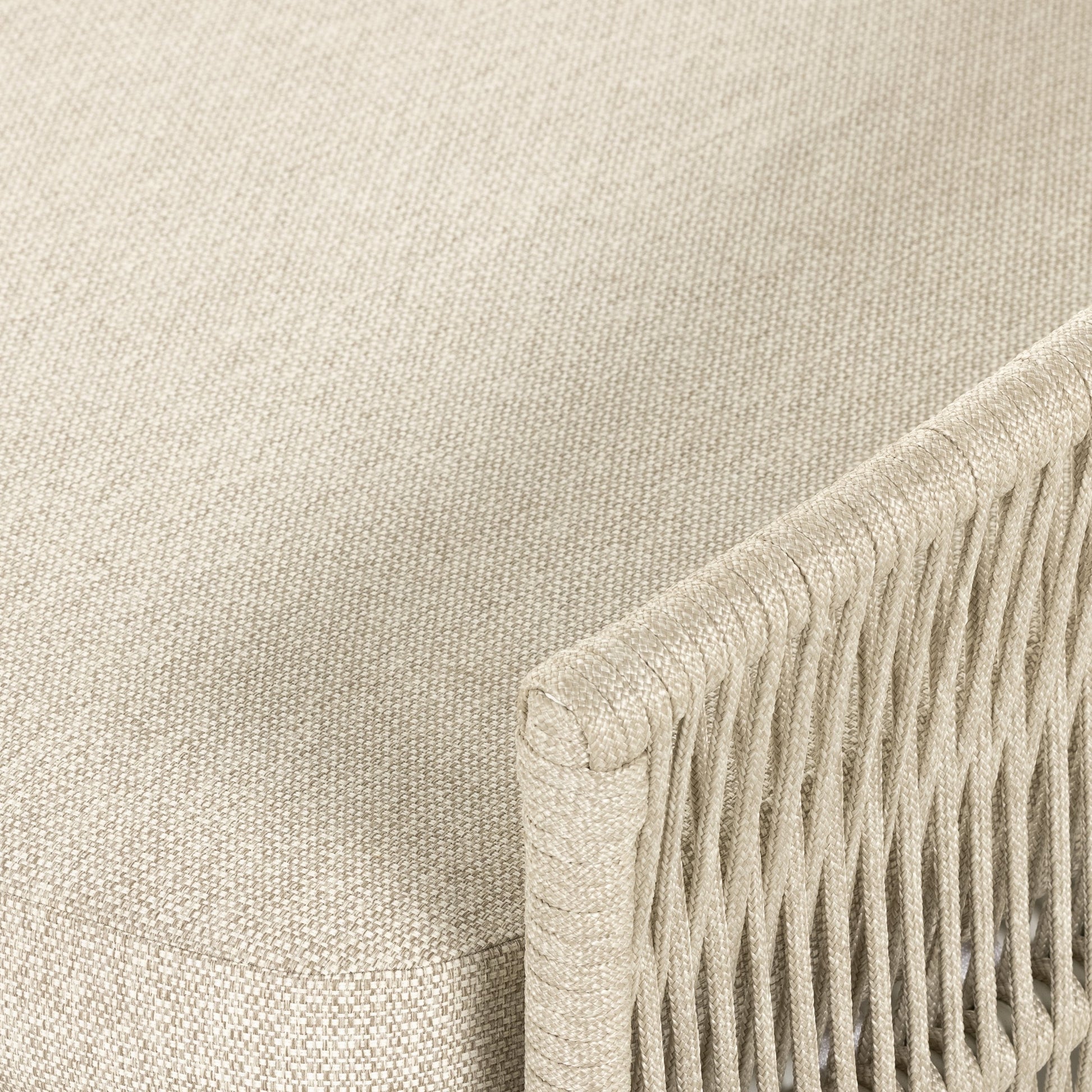 Porto Outdoor Daybed by Four Hands. Made from 100% olefin, aluminum, 100% polypropylene in a coastal style.