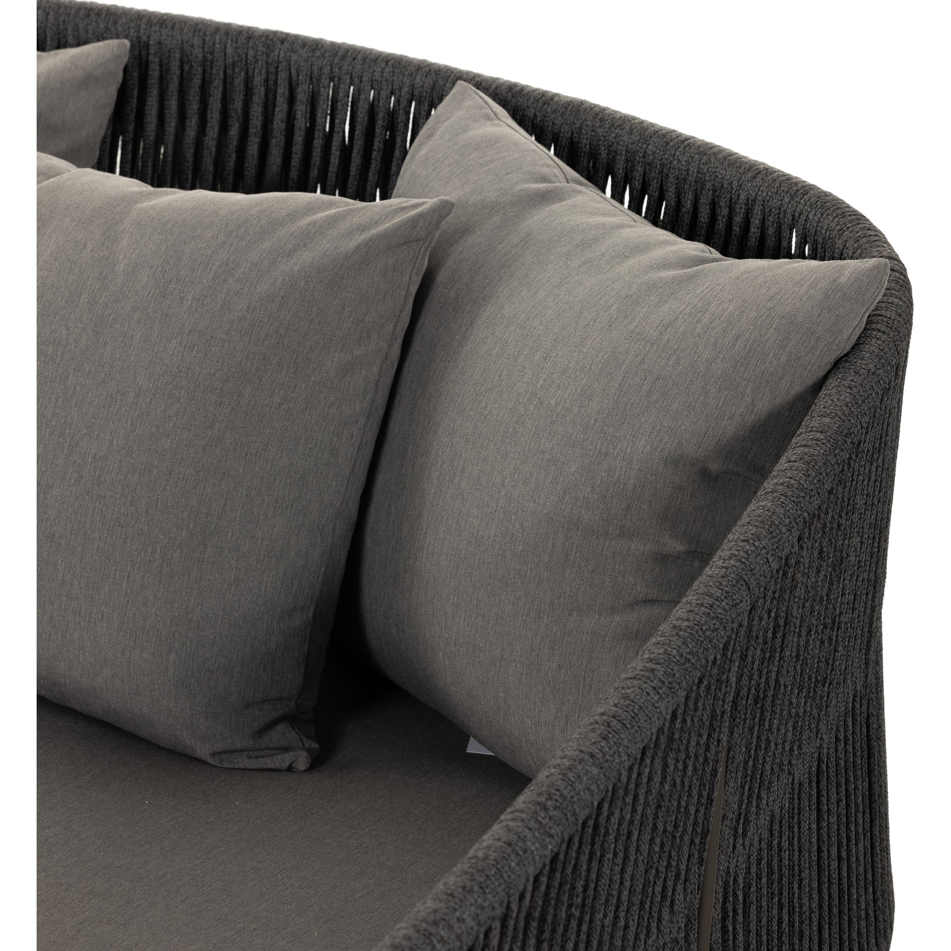 Porto Outdoor Daybed by Four Hands. Made from 100% olefin, aluminum, 100% polypropylene in a coastal style.