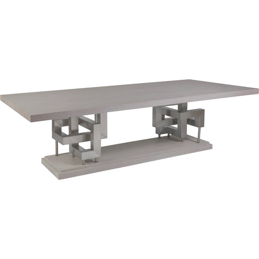 Pazzo Rectangular Dining Table by Artistica Home in misty gray. Made from unique in a unique style.