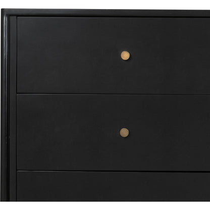 Soto 8 Drawer Dresser by Four Hands in black, weathered bronze and black. Made from iron in a modern style.