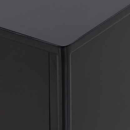 Soto 8 Drawer Dresser by Four Hands in black, weathered bronze and black. Made from iron in a modern style.