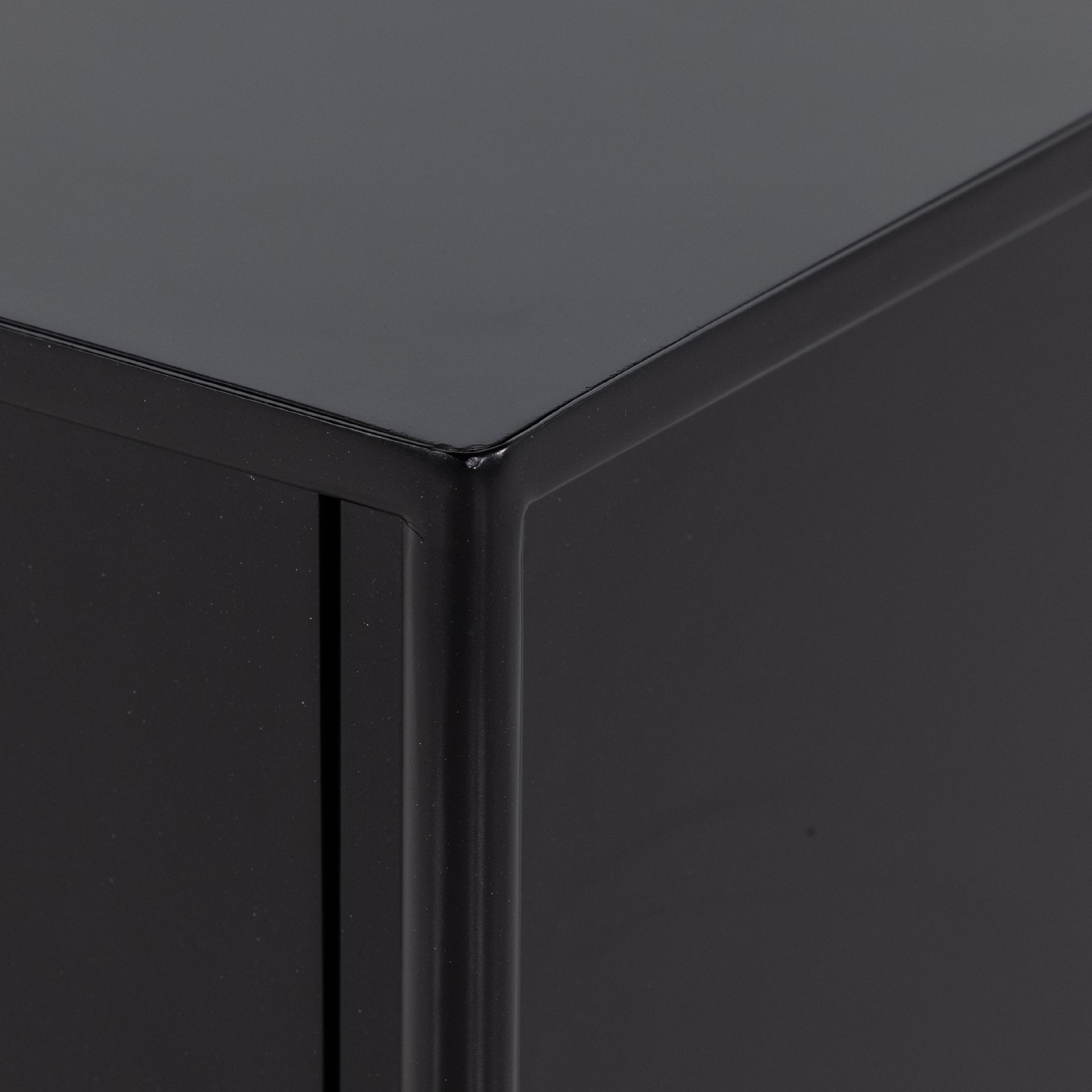 Soto 5 Drawer Dresser by Four Hands in black, weathered bronze and black. Made from iron in a modern style.