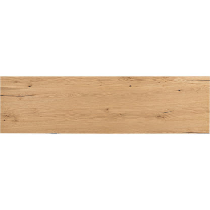 Eaton Sideboard by Four Hands in amber oak resin, dark gunmetal and amber oak. Made from thick oak veneer, iron in a modern style.