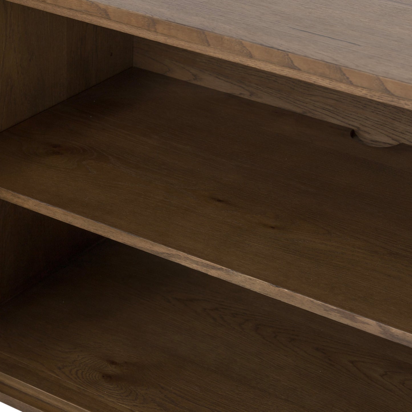 012 SI-1902696 | Additional Silo | Eaton Sideboard by Four Hands in amber oak resin, dark gunmetal and amber oak. Made from thick oak veneer, iron in a modern style.