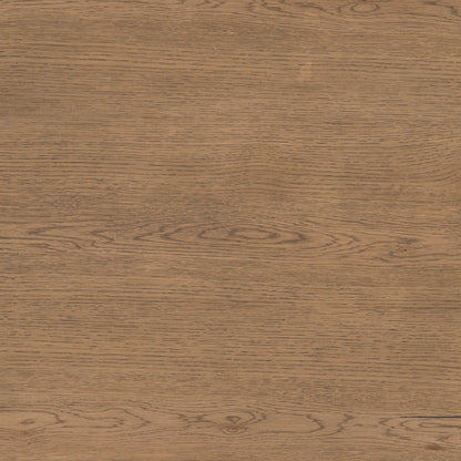 Eaton Sideboard by Four Hands in amber oak resin, dark gunmetal and amber oak. Made from thick oak veneer, iron in a modern style.