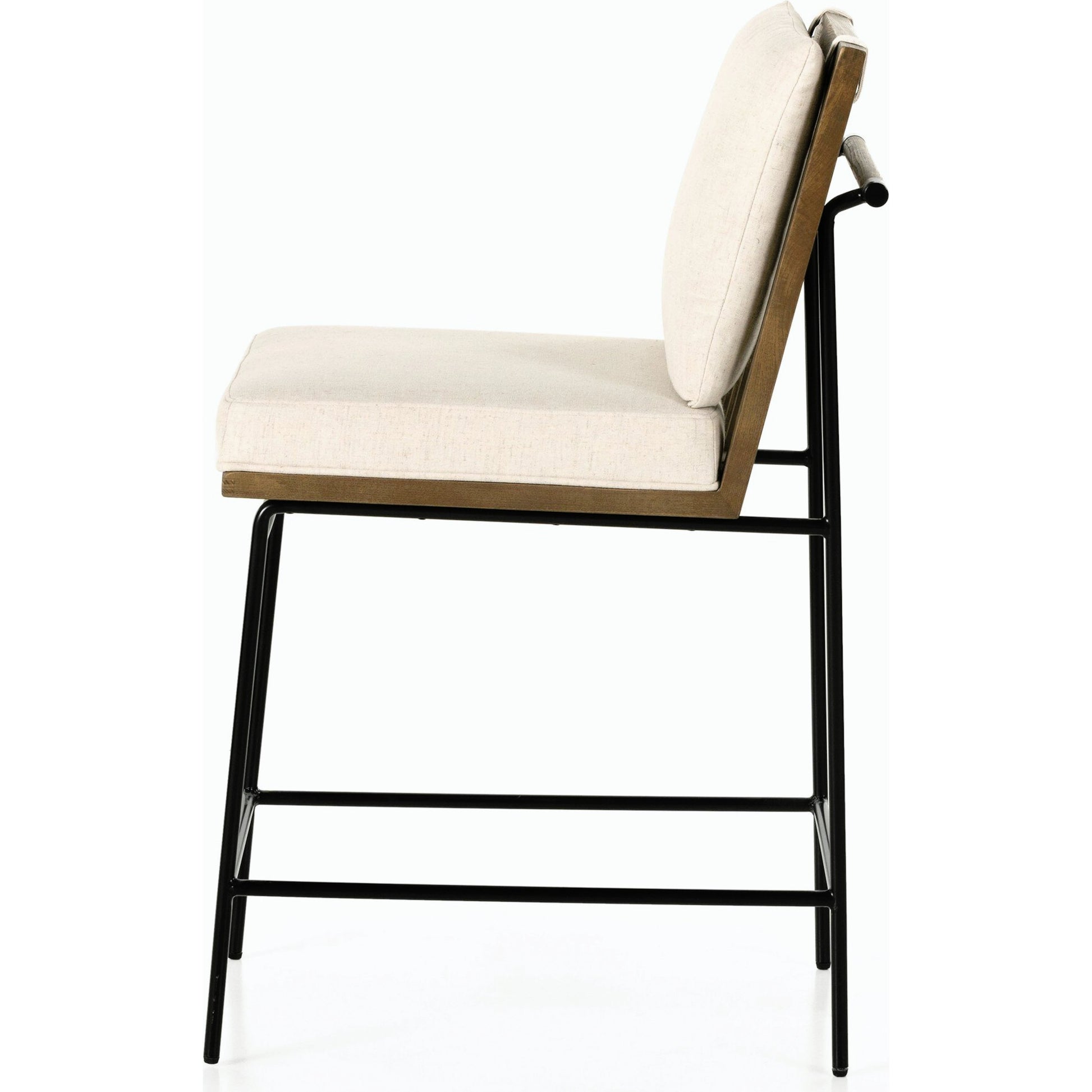 Crete Counter Stool by Four Hands in amber oak, midnight iron. Made from unique in a modern style.
