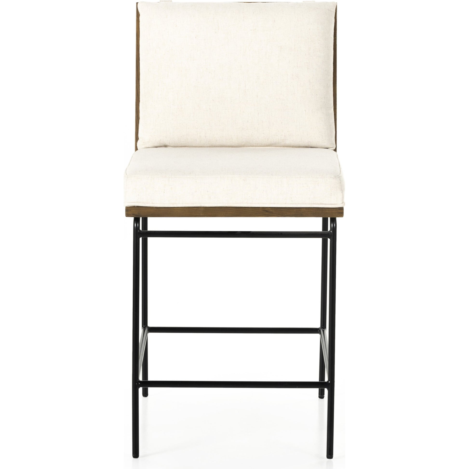 Crete Counter Stool by Four Hands in amber oak, midnight iron. Made from unique in a modern style.