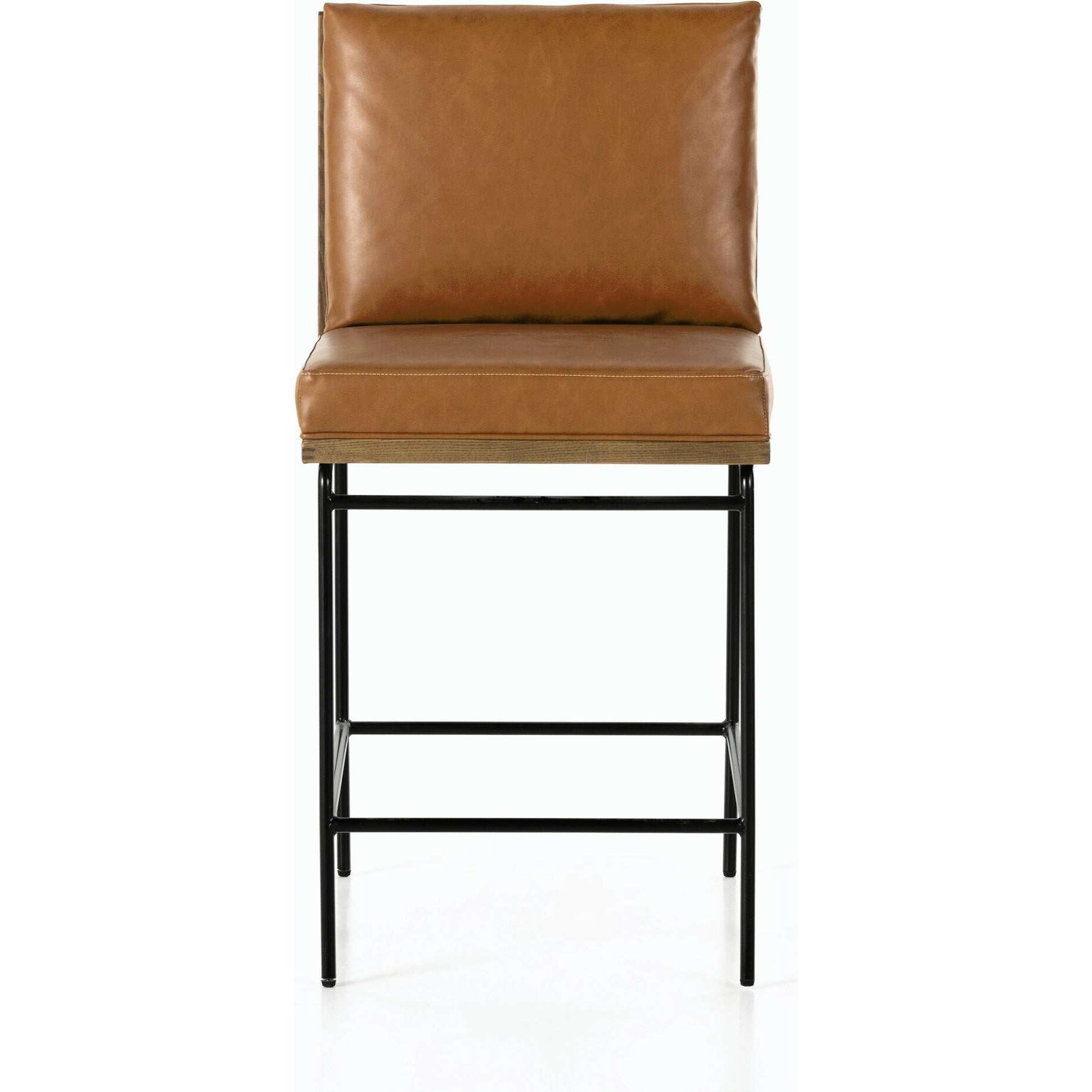 Crete Counter Stool by Four Hands in amber oak, midnight iron. Made from unique in a modern style.