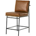 Crete Counter Stool by Four Hands in amber oak, midnight iron. Made from unique in a modern style.