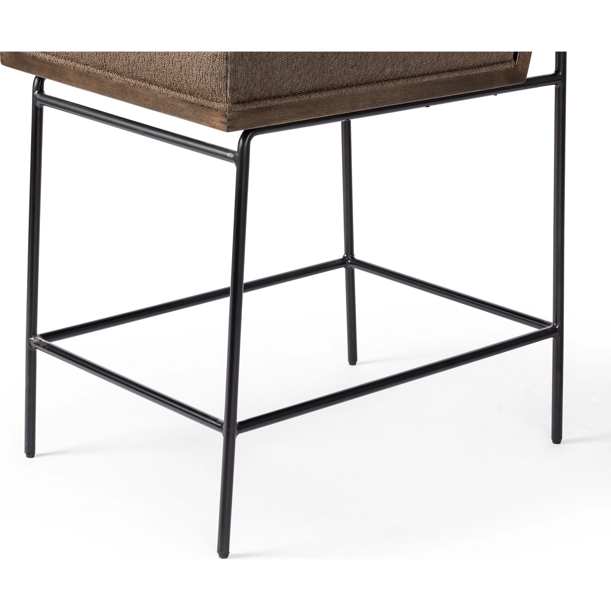 Crete Counter Stool by Four Hands in amber oak, midnight iron. Made from unique in a modern style.