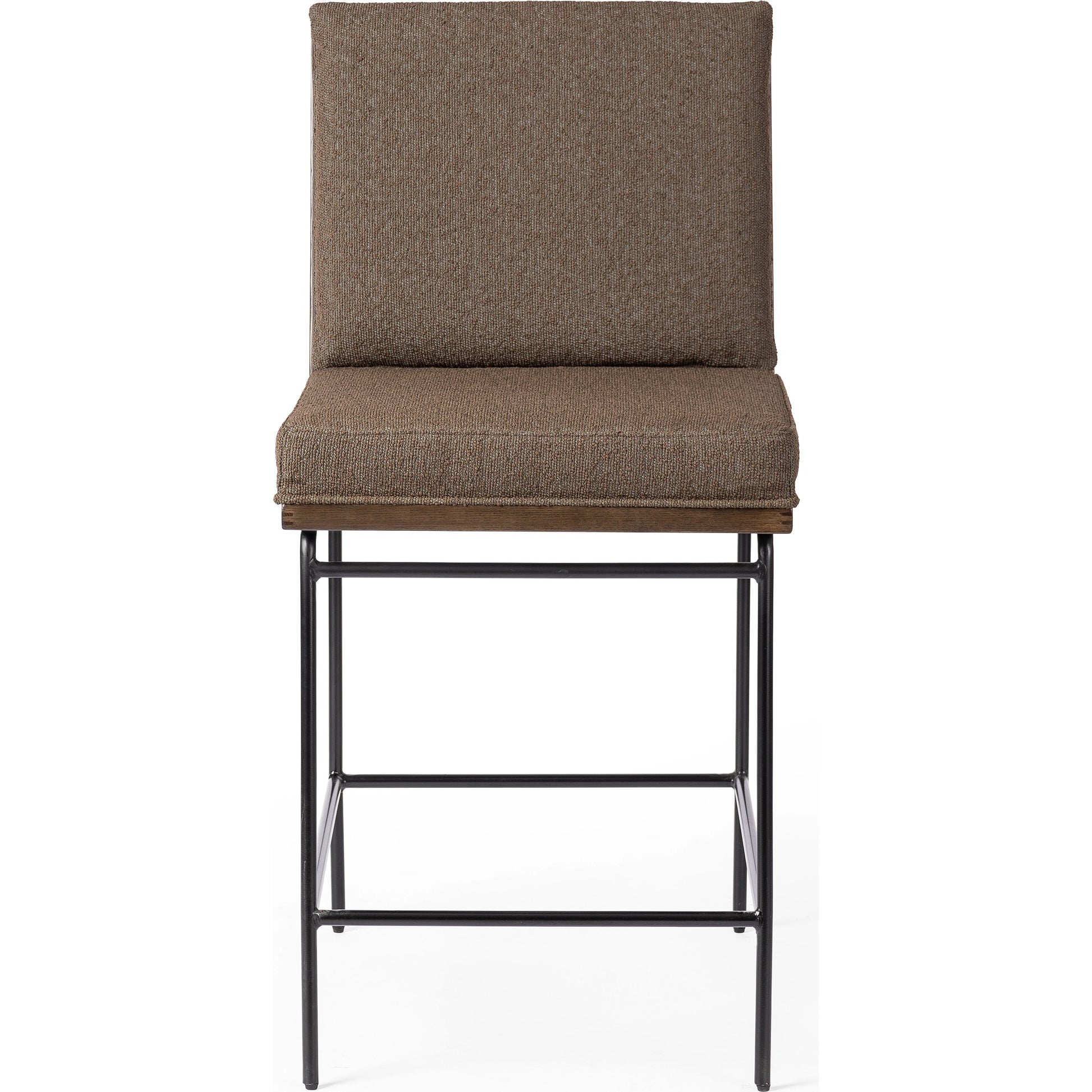 Crete Counter Stool by Four Hands in amber oak, midnight iron. Made from unique in a modern style.