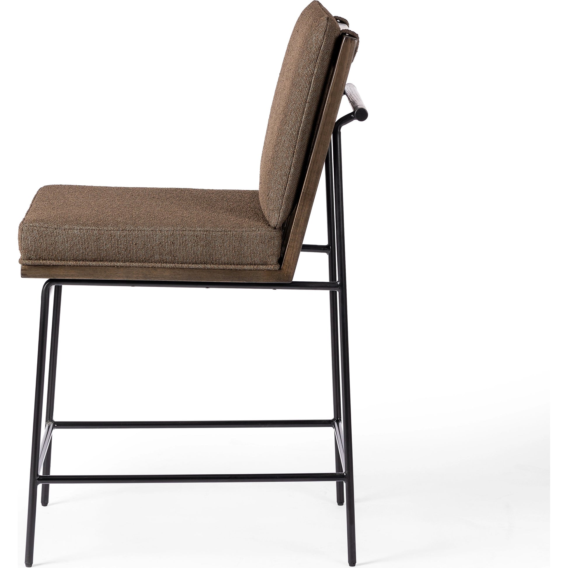 Crete Counter Stool by Four Hands in amber oak, midnight iron. Made from unique in a modern style.
