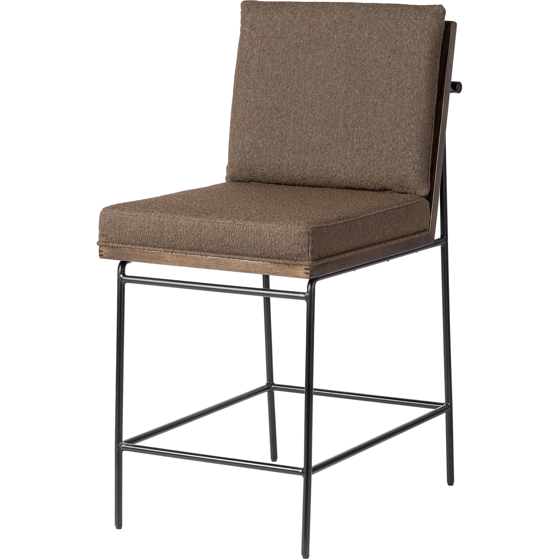 Crete Counter Stool by Four Hands in amber oak, midnight iron. Made from unique in a modern style.