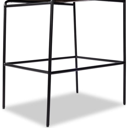 Crete Counter Stool by Four Hands in amber oak, midnight iron. Made from unique in a modern style.