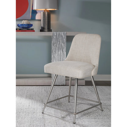 Dinah Swivel Counter Stool by Artistica Home in misty gray and rockport. Made from unique in a modern style.