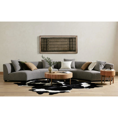 Atmore Coffee Table by Four Hands in natural acacia. Made from solid acacia, thin acacia veneer in a modern style.