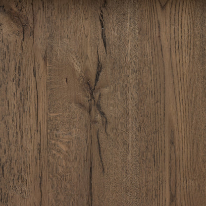 Perrin Dining Table by Four Hands in rustic fawn veneer and rustic fawn. Made from thick oak veneer in a modern style.