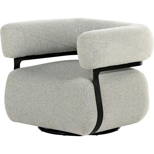 Gareth Swivel Chair by Four Hands in carbon ebony. Made from unique in a modern style.