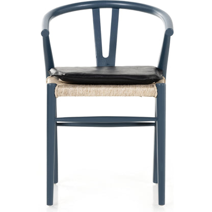 Muestra Dining Chair by Four Hands. Made from solid teak, 100% polyethylene in a coastal style.