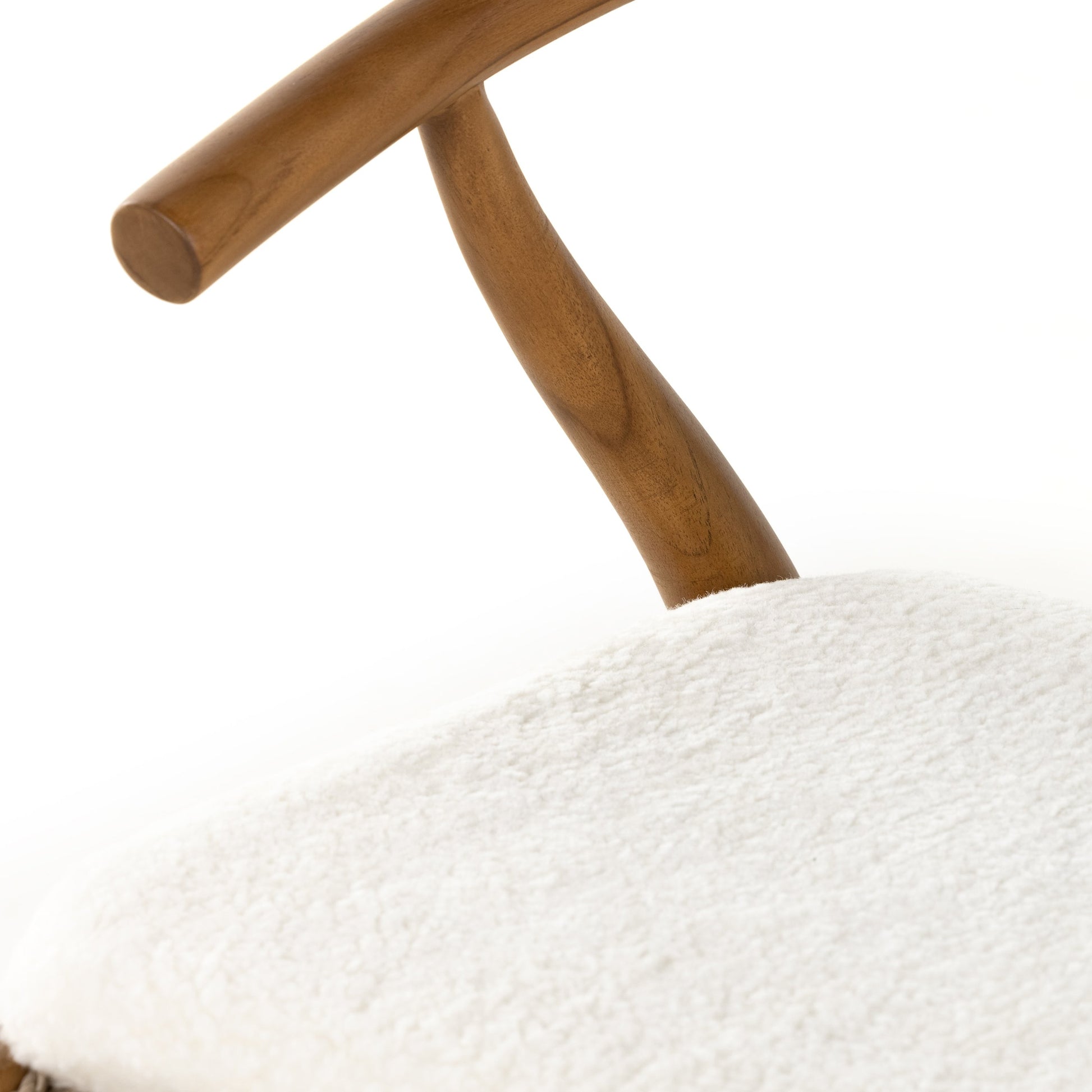 Muestra Dining Chair by Four Hands. Made from solid teak, 100% polyethylene in a coastal style.