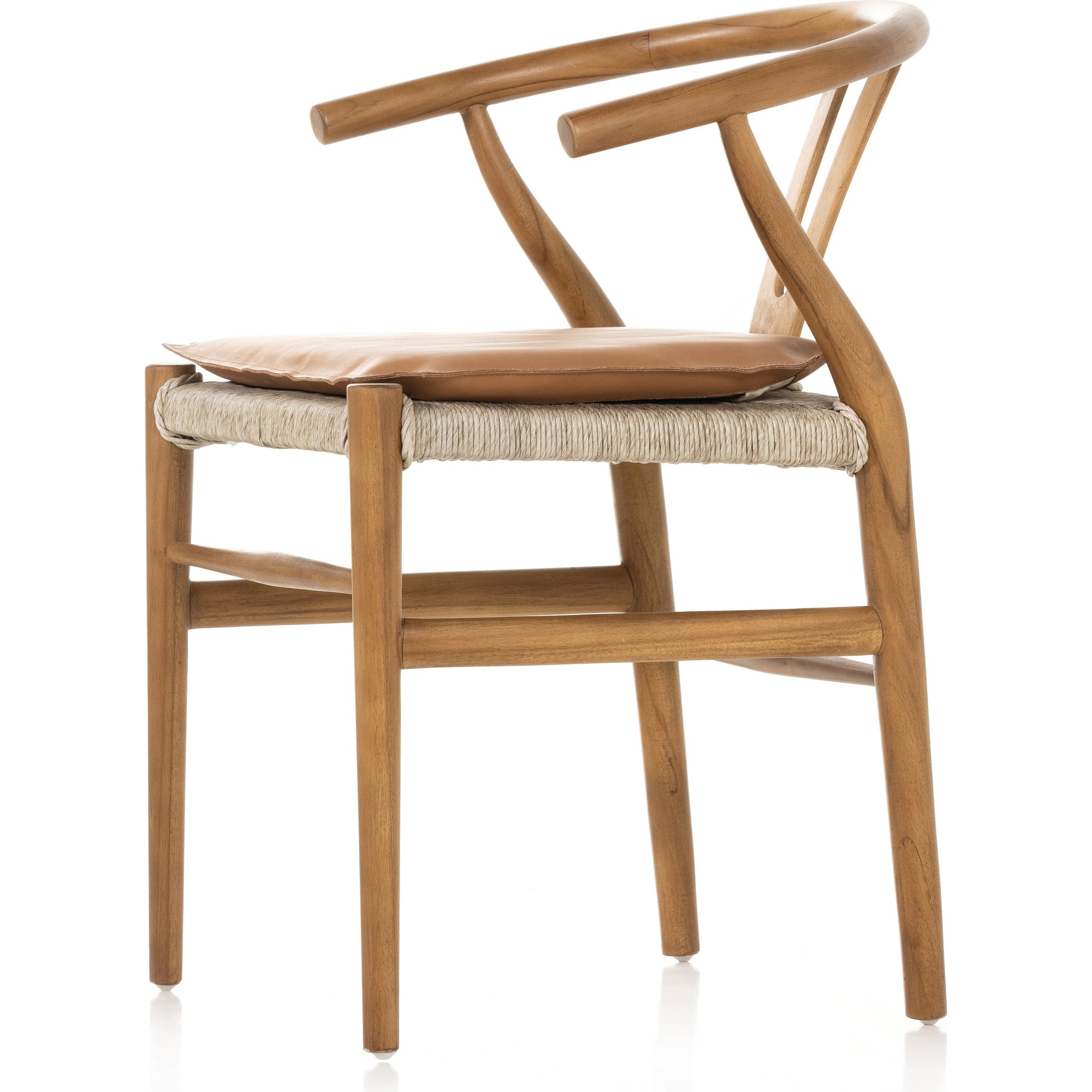 Muestra Dining Chair by Four Hands. Made from solid teak, 100% polyethylene in a coastal style.