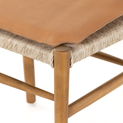 Muestra Dining Chair by Four Hands. Made from solid teak, 100% polyethylene in a coastal style.
