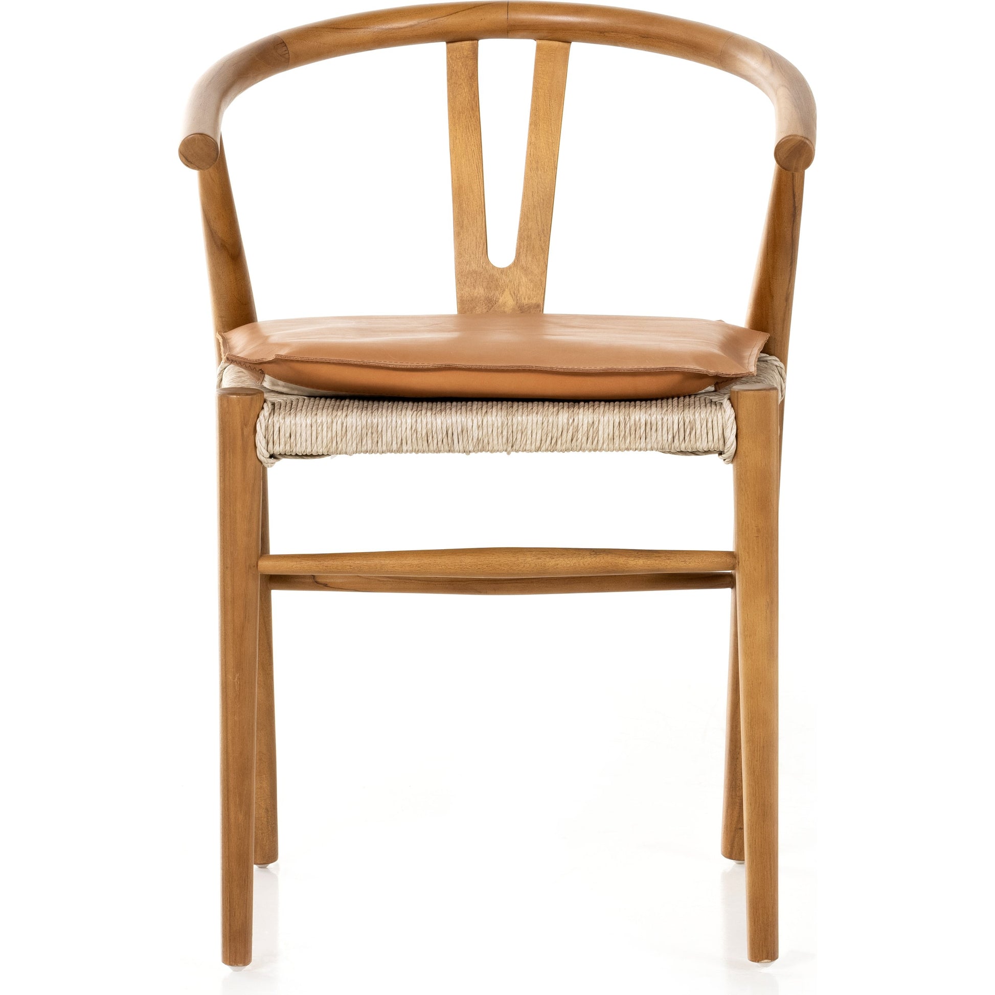 Muestra Dining Chair by Four Hands. Made from solid teak, 100% polyethylene in a coastal style.