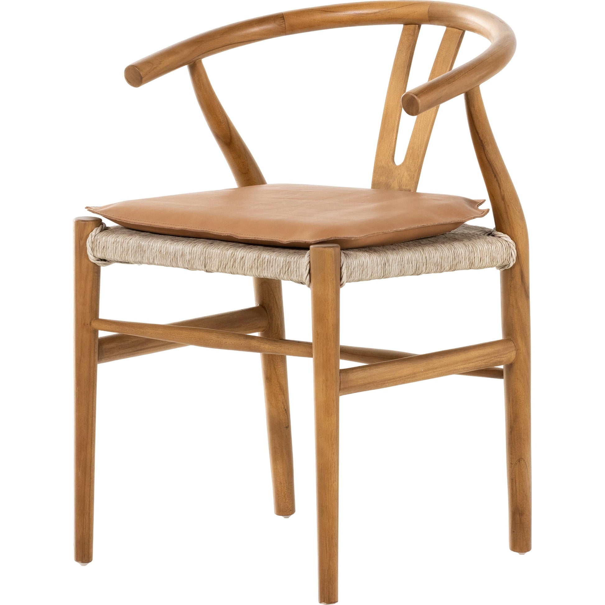 Muestra Dining Chair by Four Hands. Made from solid teak, 100% polyethylene in a coastal style.