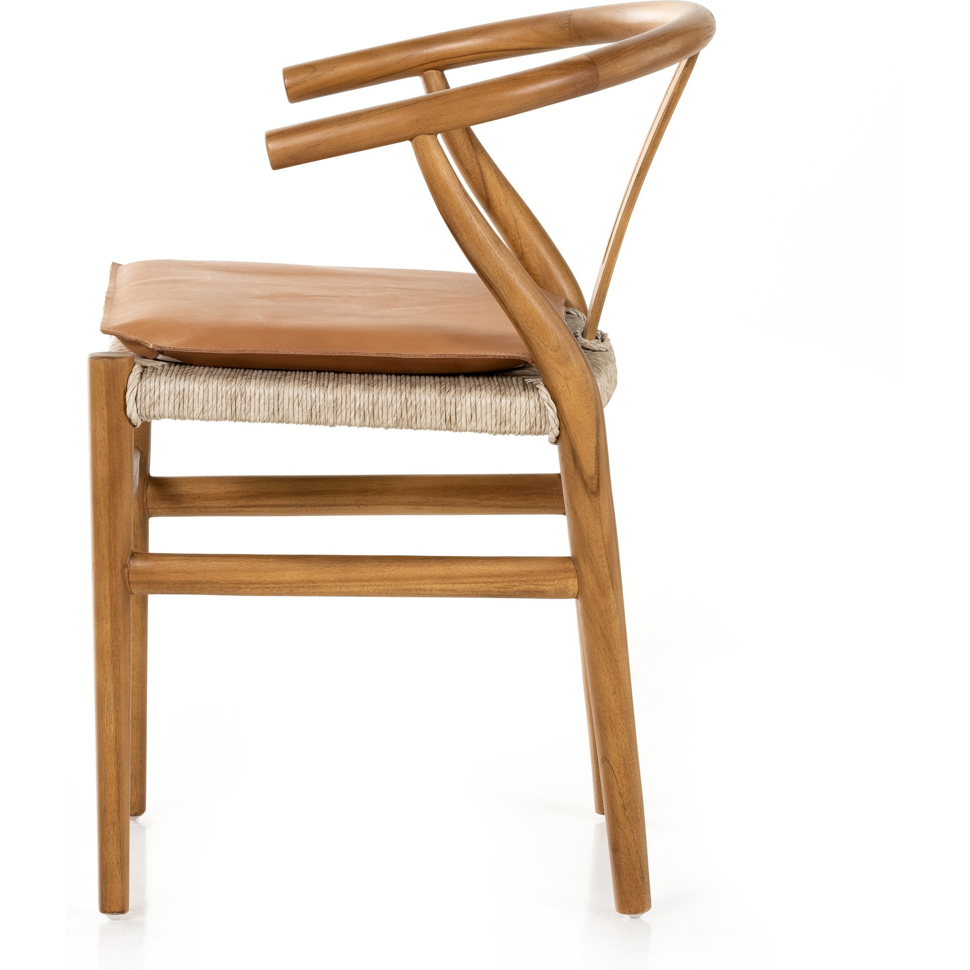 Muestra Dining Chair by Four Hands. Made from solid teak, 100% polyethylene in a coastal style.