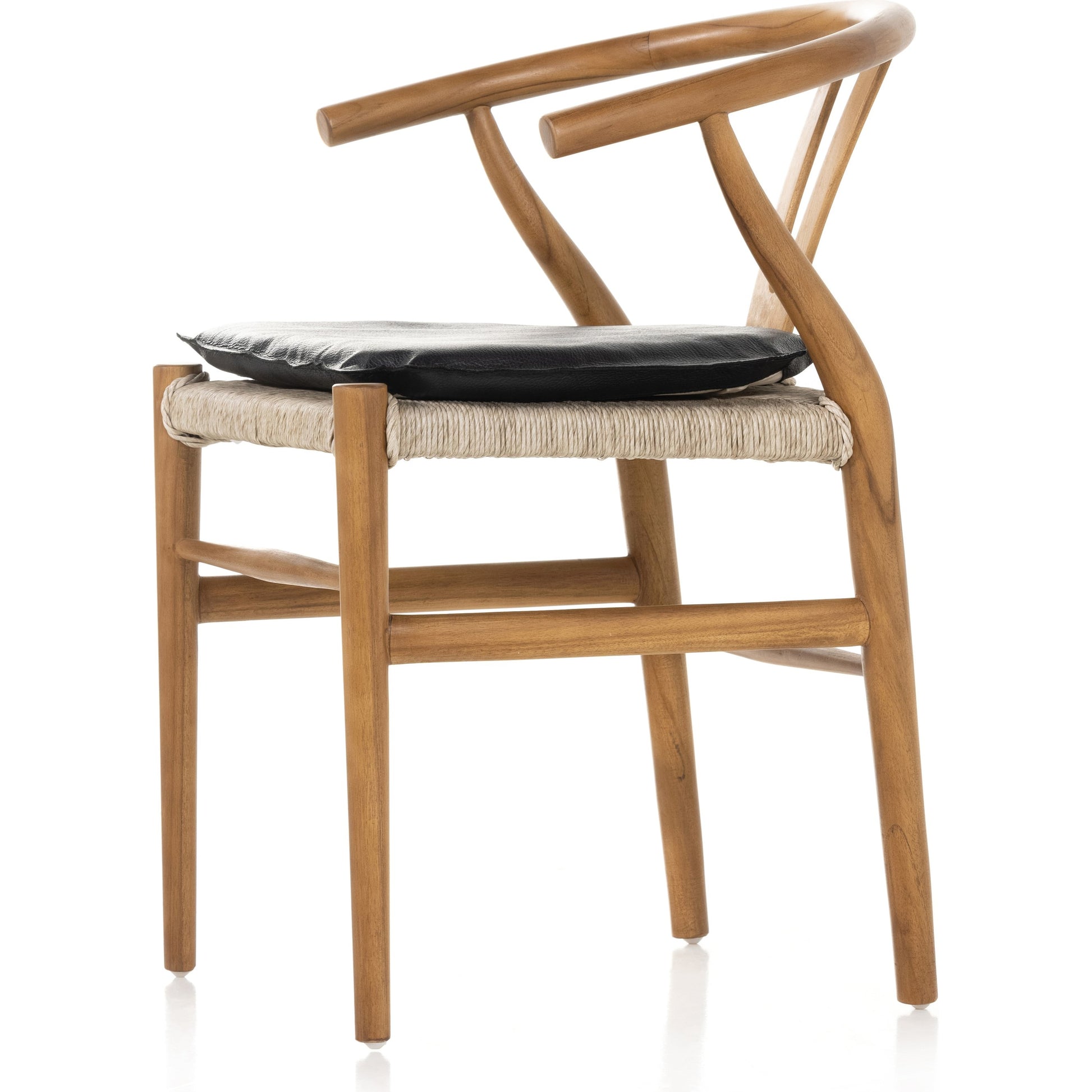Muestra Dining Chair by Four Hands. Made from solid teak, 100% polyethylene in a coastal style.