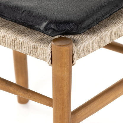 Muestra Dining Chair by Four Hands. Made from solid teak, 100% polyethylene in a coastal style.