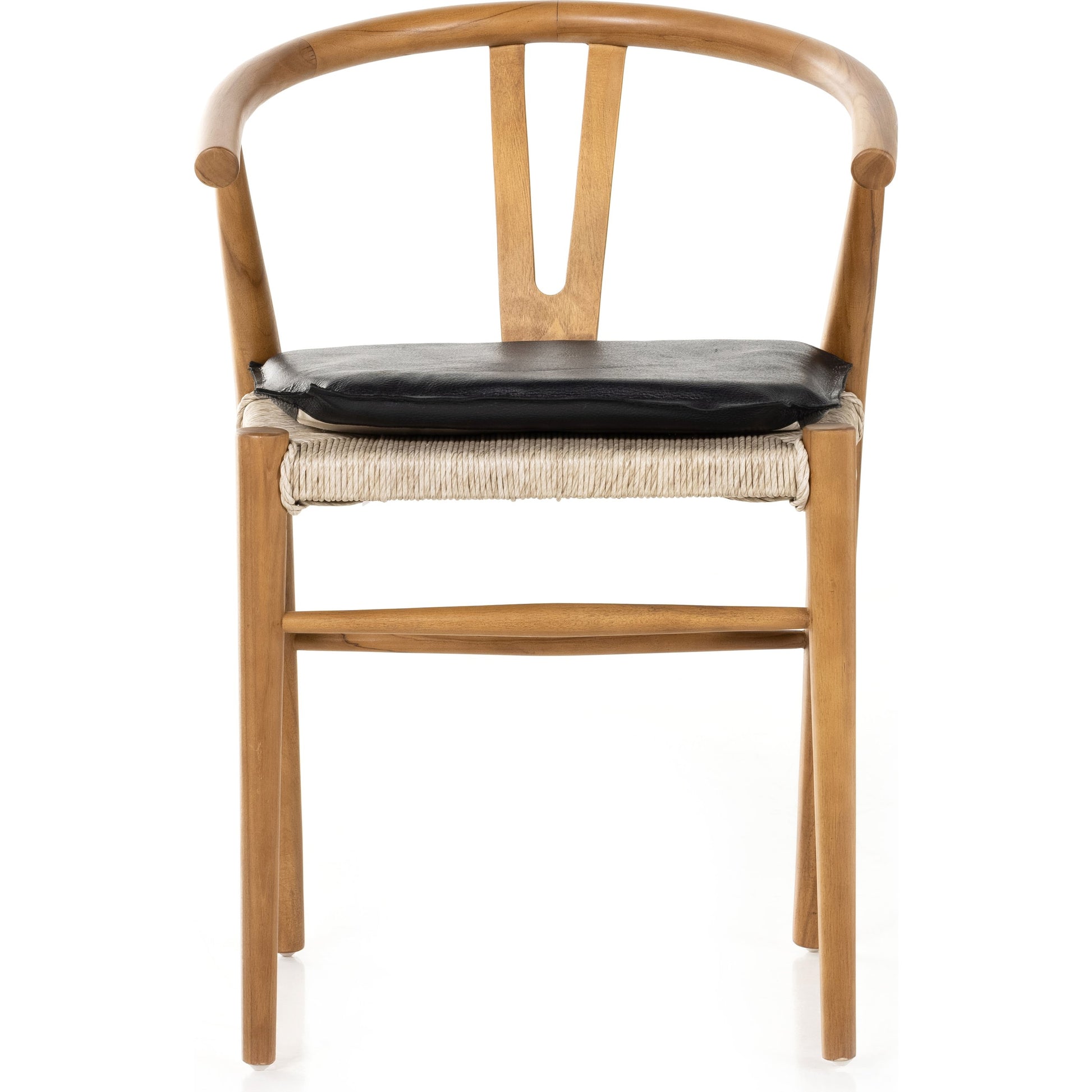 Muestra Dining Chair by Four Hands. Made from solid teak, 100% polyethylene in a coastal style.