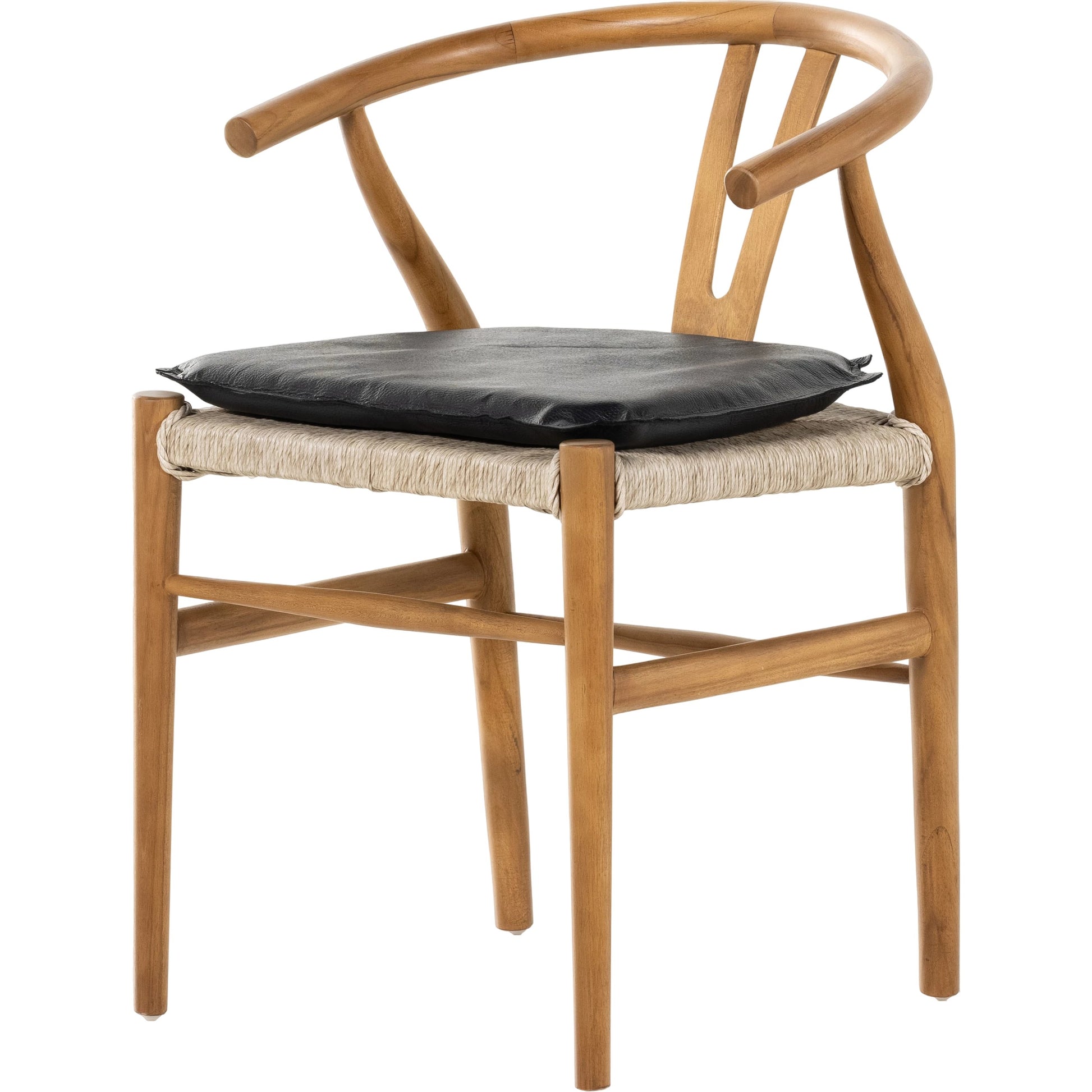 Muestra Dining Chair by Four Hands. Made from solid teak, 100% polyethylene in a coastal style.