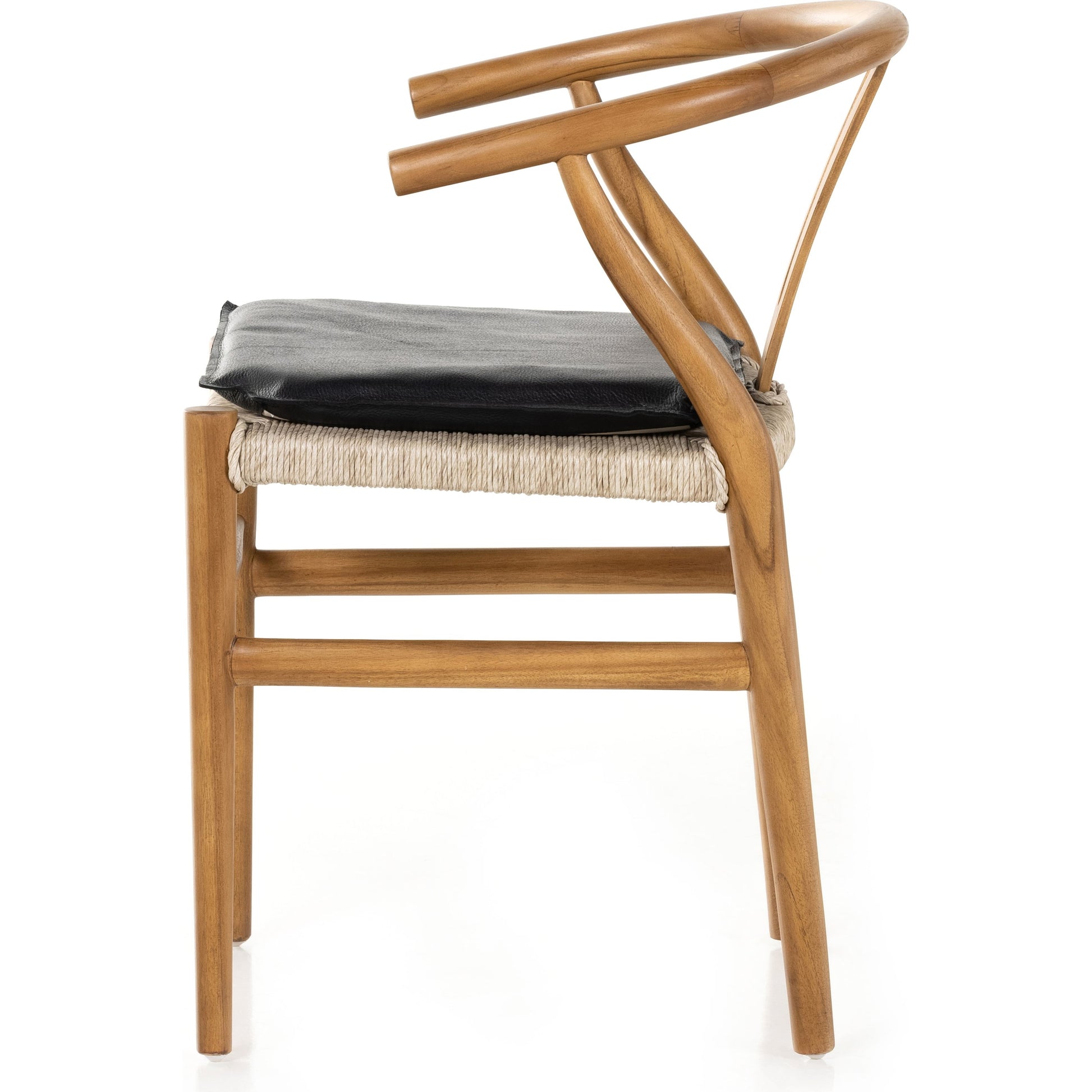 Muestra Dining Chair by Four Hands. Made from solid teak, 100% polyethylene in a coastal style.
