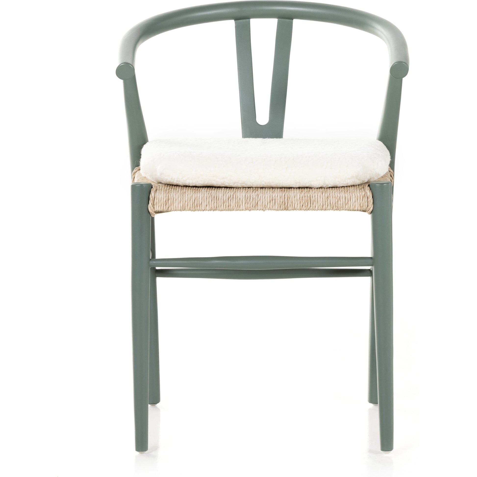 Muestra Dining Chair by Four Hands. Made from solid teak, 100% polyethylene in a coastal style.