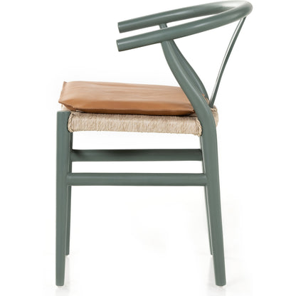 Muestra Dining Chair by Four Hands. Made from solid teak, 100% polyethylene in a coastal style.