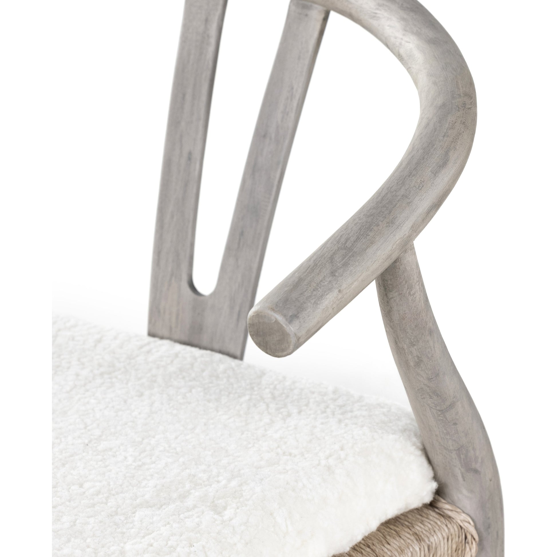 Muestra Dining Chair by Four Hands. Made from solid teak, 100% polyethylene in a coastal style.