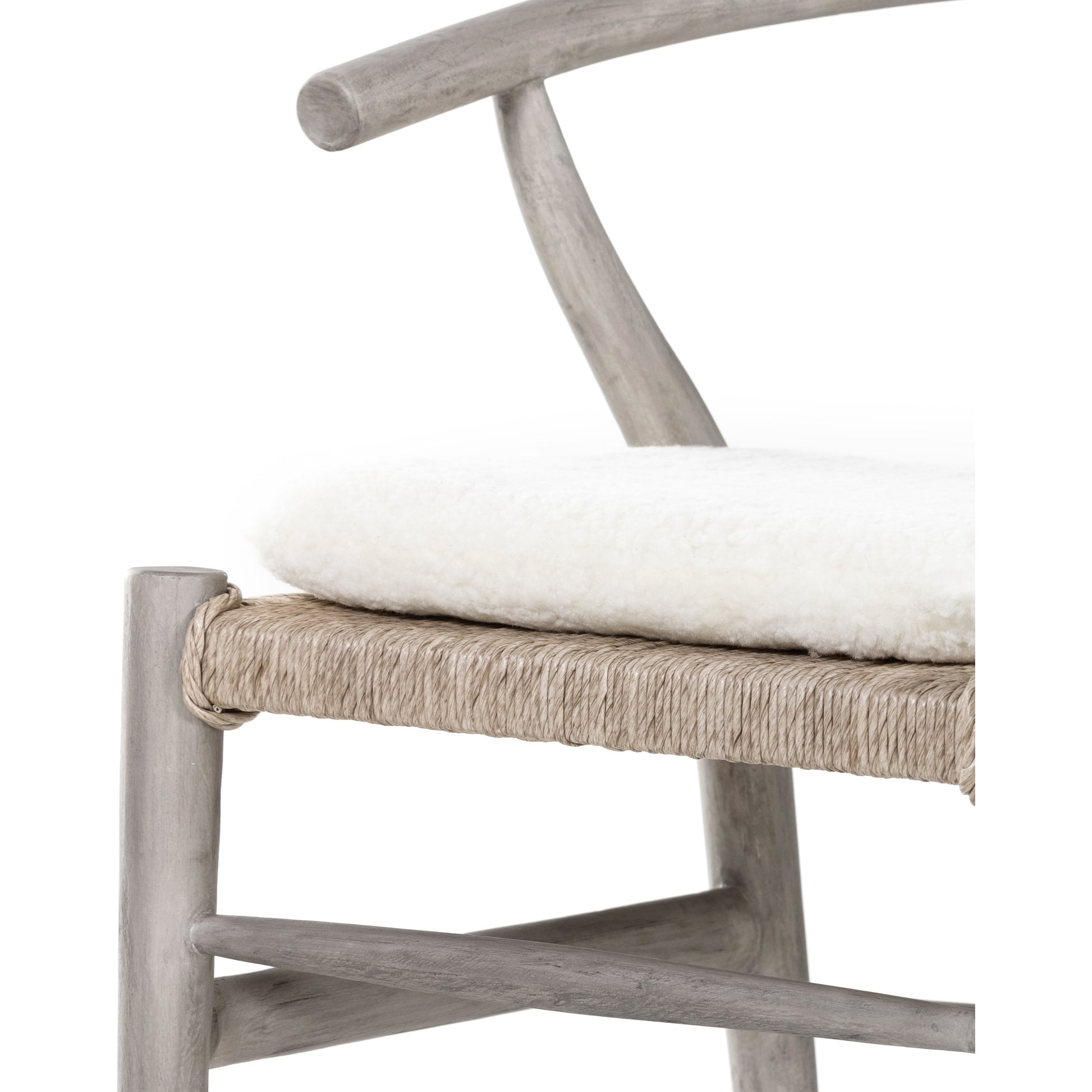 Muestra Dining Chair by Four Hands. Made from solid teak, 100% polyethylene in a coastal style.
