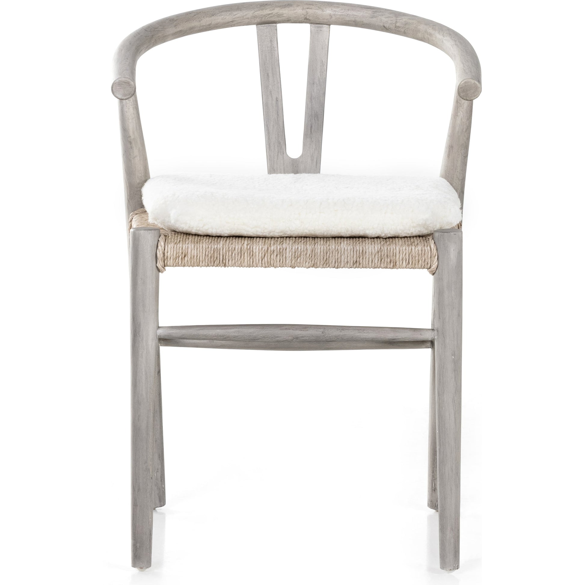 Muestra Dining Chair by Four Hands. Made from solid teak, 100% polyethylene in a coastal style.
