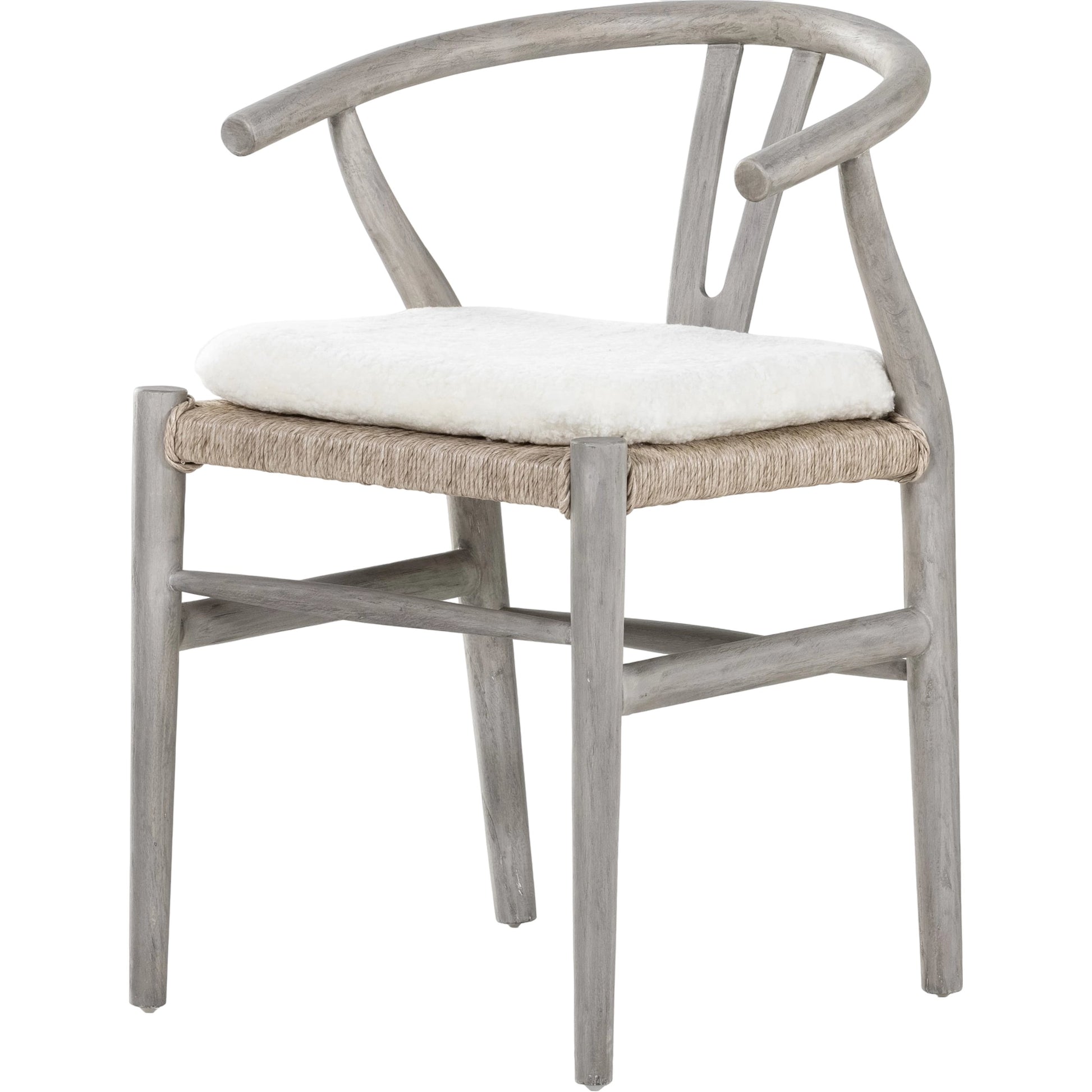 Muestra Dining Chair by Four Hands. Made from solid teak, 100% polyethylene in a coastal style.