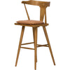 Whiskey Saddle, Sandy Oak, Ivory Backing