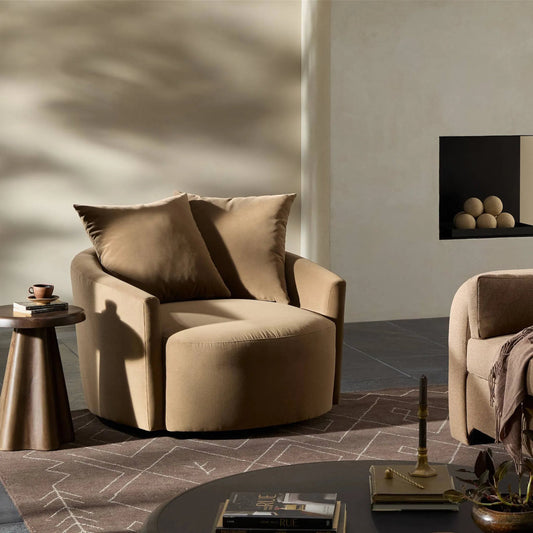 Chloe Swivel Chair by Four Hands. Made from unique in a modern style.