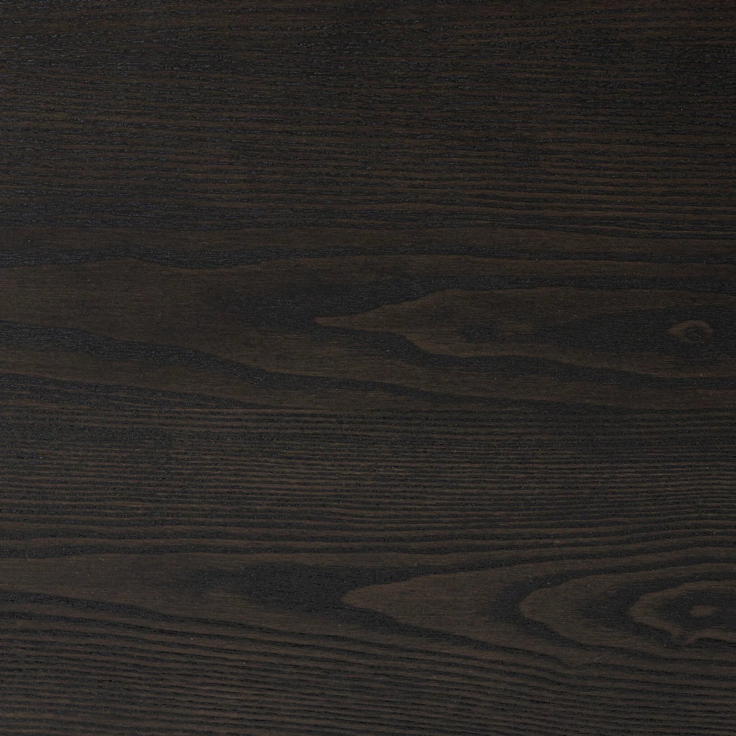 005 SI-2519342 | Closeup | Zuma Sideboard by Four Hands in smoked black ash veneer, black paper cord. Made from ash veneer, rush, solid ash in a transitional style.