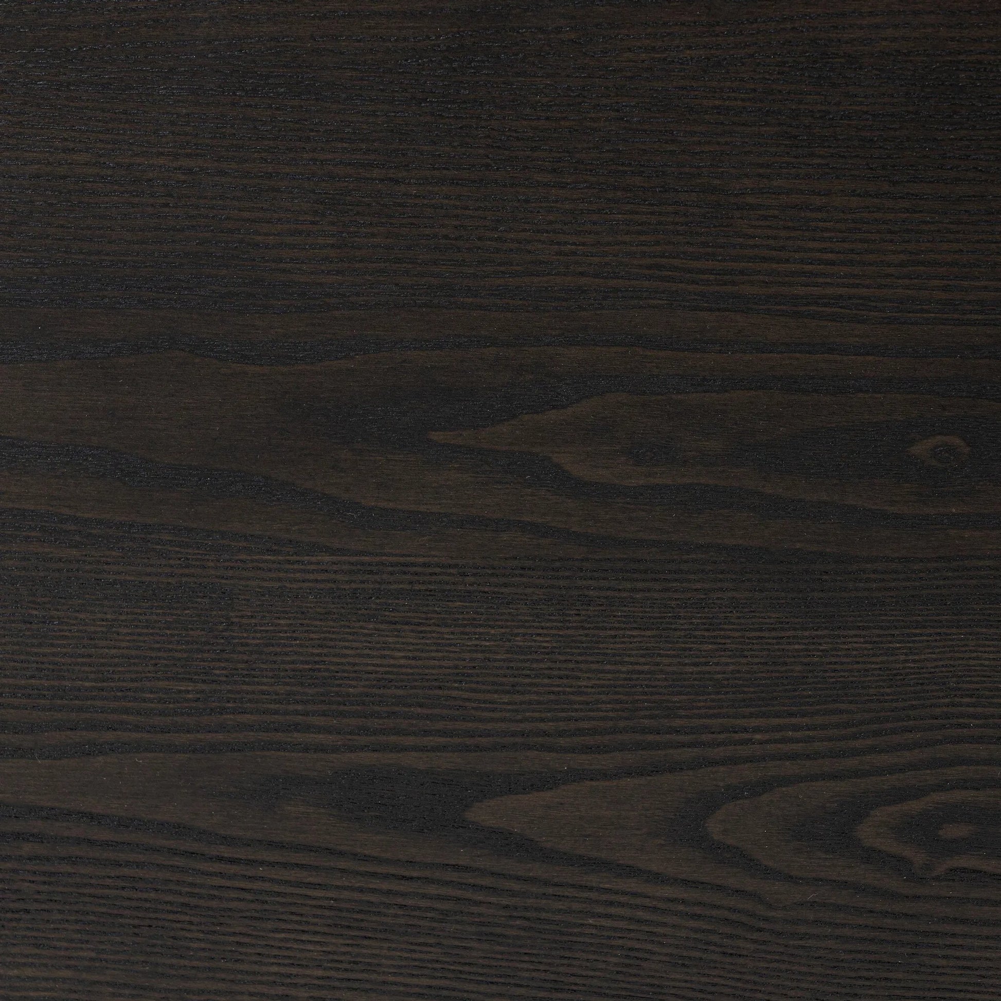 Zuma Sideboard by Four Hands in smoked black ash veneer, black paper cord. Made from ash veneer, rush, solid ash in a transitional style.