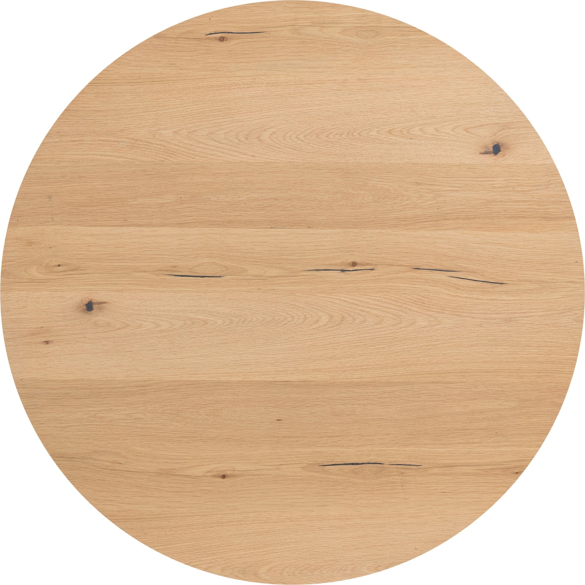 Eaton Drum Coffee Table by Four Hands. Made from thick oak veneer, iron in a modern style.