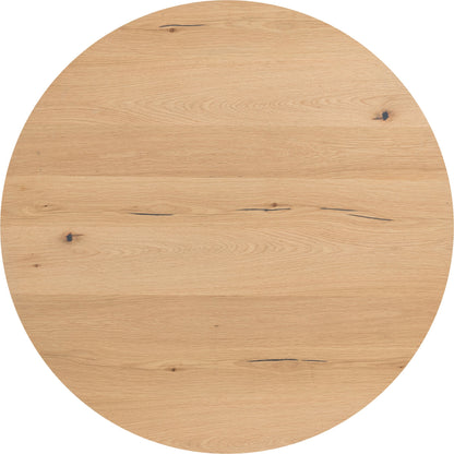 Eaton Drum Coffee Table by Four Hands. Made from thick oak veneer, iron in a modern style.