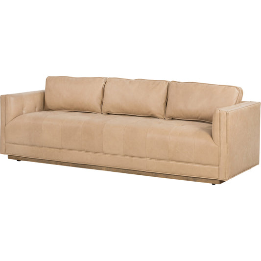 Kiera Sofa by Four Hands in weathered sepia. Made from unique in a transitional style.
