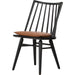 Lewis Windsor Chair with Cushion by Four Hands. Made from top grain leather, solid oak in a modern style.