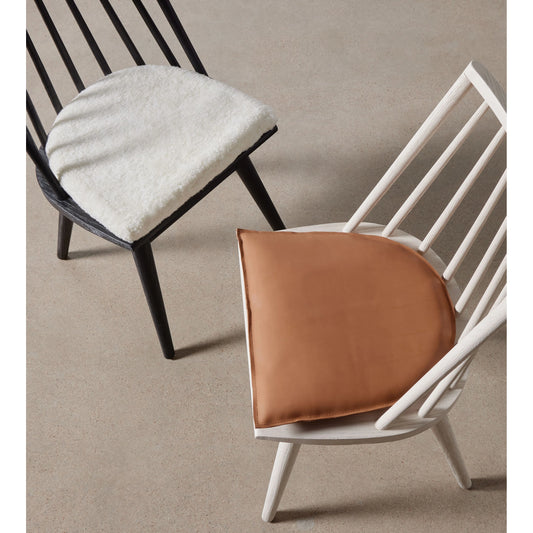 Lewis Windsor Chair with Cushion by Four Hands. Made from top grain leather, solid oak in a modern style.