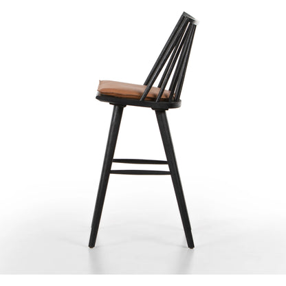 Lewis Windsor Bar Stool by Four Hands. Made from unique in a transitional style.